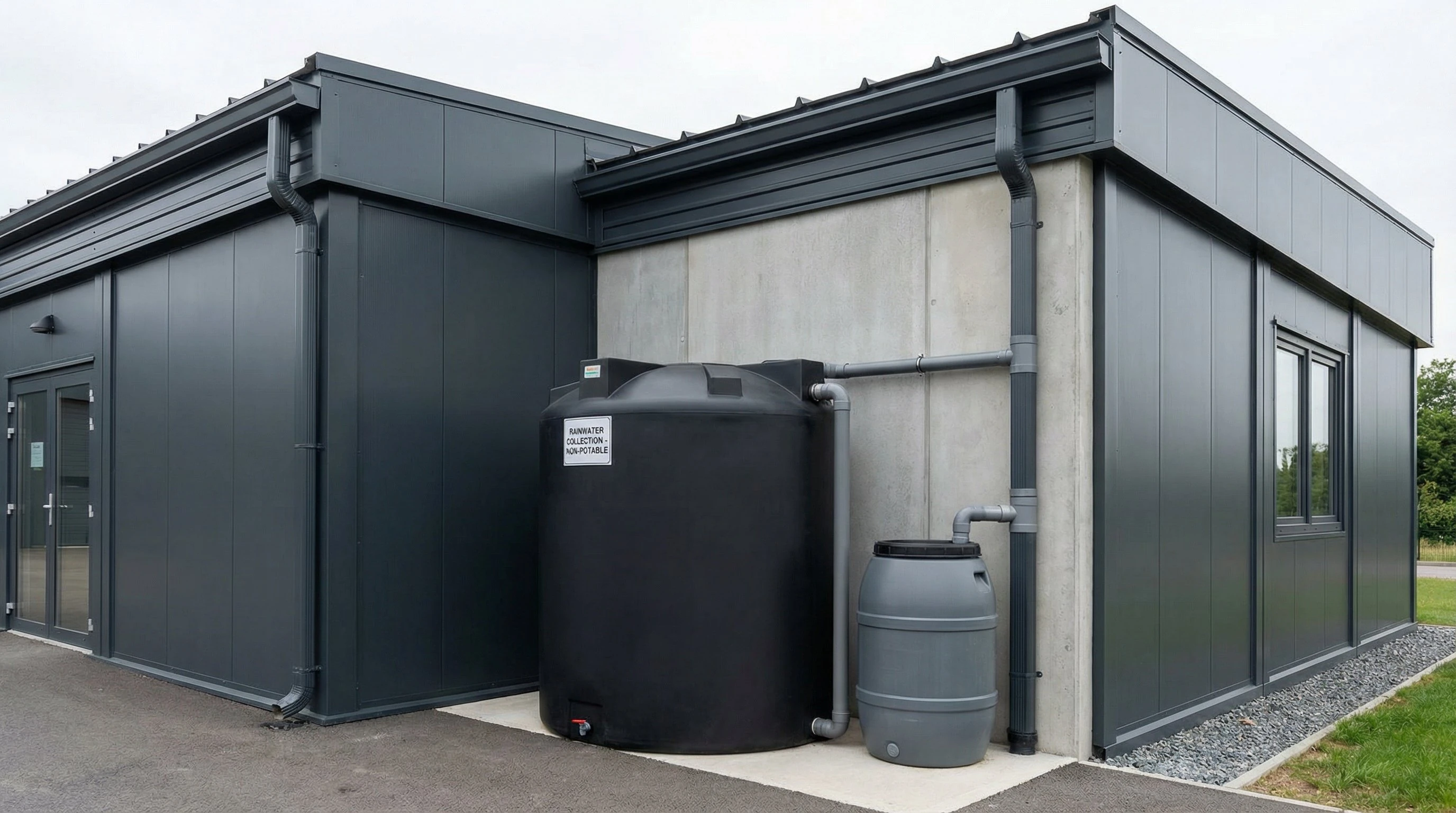 Récupérateur d'eau adapté